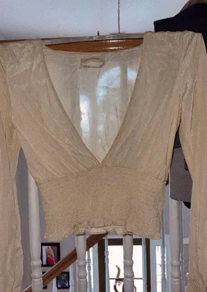 Urban Outfitters Boho Off-White Top thumbnail 1