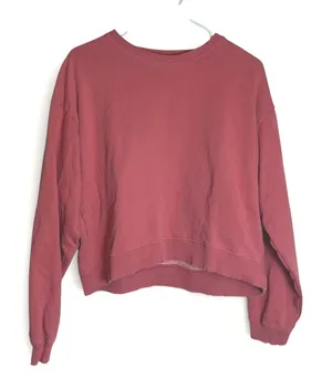 American Eagle Boxy Cropped Sweatshirt Women's Medium‎ Crewneck Pullover thumbnail 1