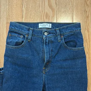 Abercrombie & Fitch Dark Blue Straight Leg Jeans thumbnail 6