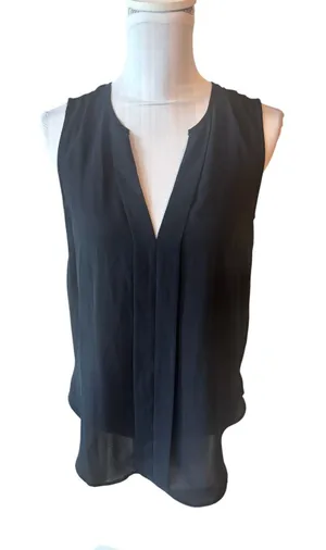 H&M Black Sleeveless Blouse Size 4 thumbnail 1