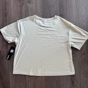 Miami Dolphins Shirt NFL Football Slouchy Fan Logo Cream Minimalist Women Large thumbnail 6