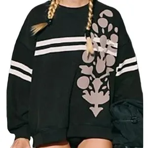 Free People All Star Buti Pullover Graphic Graphite Nordic Trail Combo L NWT thumbnail 2