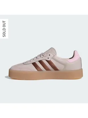 NWT Adidas Sambae platform gum sneakers putty mauve pink brown thumbnail 5