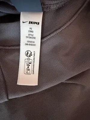 NWT Nike x Skims airy oversized boyfriend t-shirt in raven size xs thumbnail 9