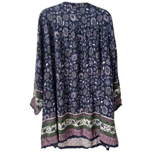 NWT Natural Life Dara Blue Floral Mini Dress Size Small thumbnail 2