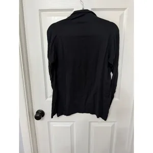 YPB Abercrombie & Fitch Womens‎ Quarter Zip Long Sleeve Activewear Top Black S thumbnail 4
