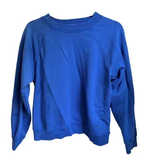 AYR sweatshirt crew pullover cobalt blue size large thumbnail 1