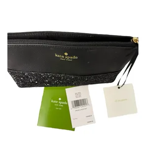 Kate Spade New York Little Shiloh Greta Court Glitter Pouch Black NWT Cityscape thumbnail 4