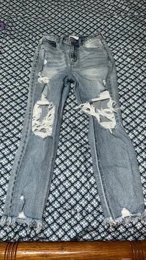 Cello Jeans Denim Distressed Mom Jeans thumbnail 1