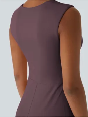 HALARA Plum Square-Neck Maxi Jumpsuit thumbnail 4