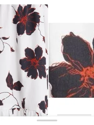 NEW Du Paradis Women’s Floral Cotton Poplin Dress thumbnail 10