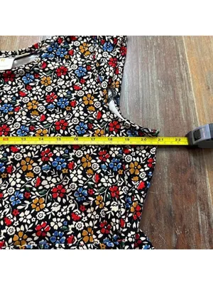 Maeve Anthropologie Floral Peplum Top XL thumbnail 9