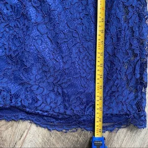 NWT Lulu’s Lace Overlay Royal Blue Dress Gown Size Small thumbnail 9