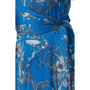 Alexis Cascara V-Neck Sleeveless Dress Blue Womens Size XS thumbnail 4