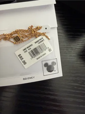 Disney Kendra Scott Gold Necklace with Red Apple Charm thumbnail 3