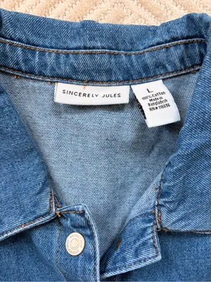 Sincerely Jules Denim Mini Dress thumbnail 5