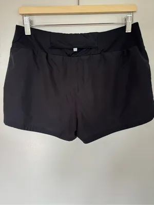 Nike Women's Black Athletic Running Shorts with Reflective Swoosh thumbnail 3