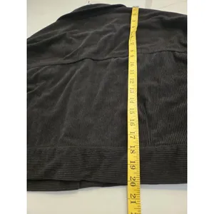 ​Hyfve Corduroy Jacket M Women Black Cropped Button Front Pocket Utility Shacket thumbnail 7