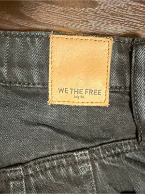 We The Free CRVY High Rise Distressed Straight Leg Jeans Wash Black 28 thumbnail 7