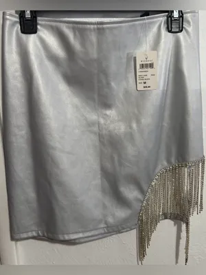 Windsor NWT Feeling Fine Rhinestone Mini Skirt Size M thumbnail 5
