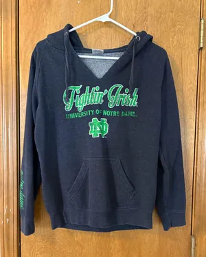 Norte Dame Hoodie Blue Size M thumbnail 1