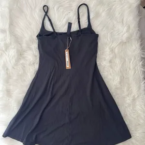 Skims Smooth Lounge Skimpy Strap Mini Dress Graphite Size XS thumbnail 6