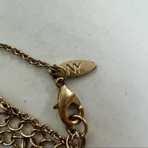 NY Collection Layered Necklace w/ Moon, Coin, Tassel, Turquoise Colored Stone Witchcore thumbnail 8