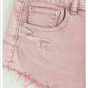 American Eagle ✨Pink Low Rise Stretch Denim Booty Shorts✨ thumbnail 5