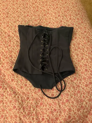 Grey White Fox Corset Top thumbnail 3