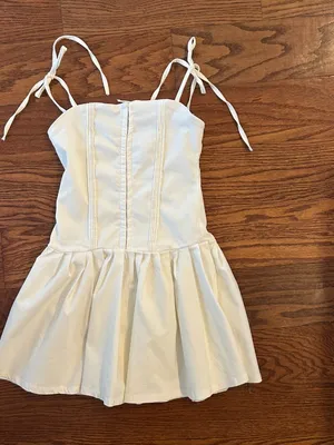 Pin Tuck Corset Bodice Mini Dress Size XS Spaghetti Straps thumbnail 5