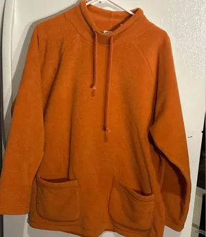 Ann Taylor LOFT fleece half-zip hoodie sweatshirt oversized M/L thumbnail 1