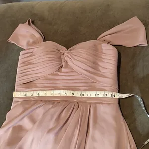 Women’s Full Length Chiffon Bridesmaid Party Prom Dress Leg Slit Size 10 thumbnail 11