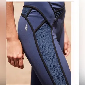 FP Movement by Free People Blue and Black Performance Leggings thumbnail 2