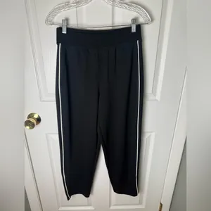 Spanx AirEssentials Pique Carrot Leg Pants in Black S thumbnail 2