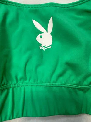 PLAYBOY Green Logo Sports Bralette thumbnail 2