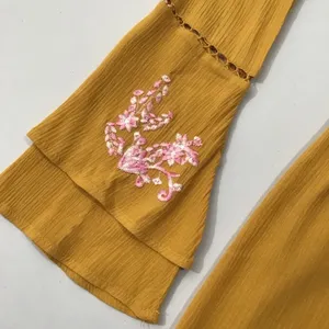 Francesca’s Shorts romper with Bell Sleeves thumbnail 4