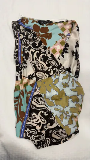 Zara silk top sz xs thumbnail 1
