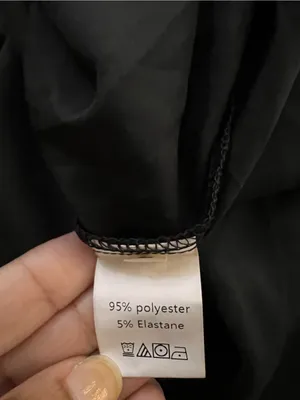 Classic Black Satin Button thumbnail 5