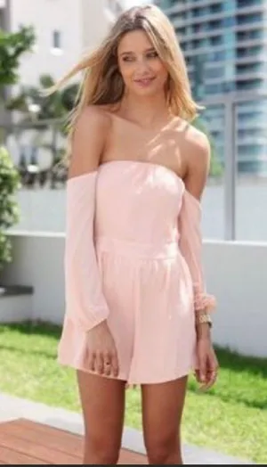 Sabo Skirt Peach Romper thumbnail 1