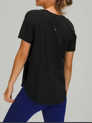 Lululemon UVP Run Short Sleeve Black thumbnail 2