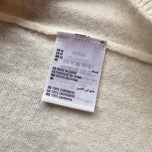 NWT Club Room 100% Cashmere White Short Sleeve Sweater M thumbnail 5
