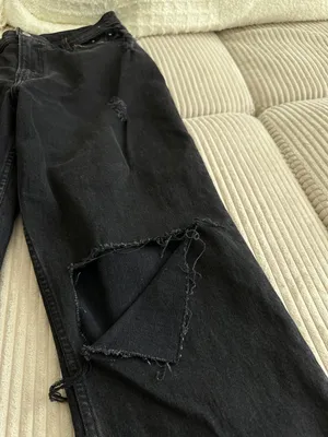 Abercrombie Black 90's Straight Leg Ultra High Rise Curve Love Jeans thumbnail 8