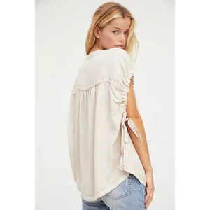 Free People Summer Love Top in Dust Storm thumbnail 5
