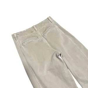 Madewell Tapered Denim Trouser Women's 27 High Rise Khaki Cotton Blend Jean thumbnail 5