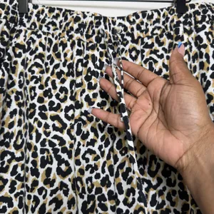 J. Crew Women Linen Cotton Pants 14 Leopard Coastal Lagenlook Summer Casual‎ thumbnail 2