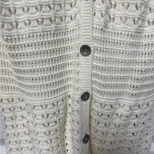 DKNY Cream Knit Cardigan thumbnail 3
