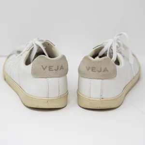 Veja Women's Esplar Genuine Leather Suede Low Top Lace Up Sneakers Shoes White 8 thumbnail 4