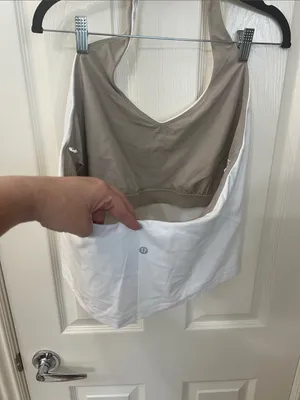 lululemon athletica White Halter Tank Top thumbnail 2
