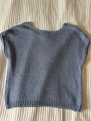 Blue knit top thumbnail 2
