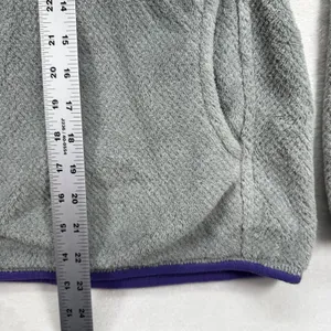 Patagonia Fleece Re-Tool Snap-T Pullover Gray Purple Polartec‎ Thermal Pro S thumbnail 3